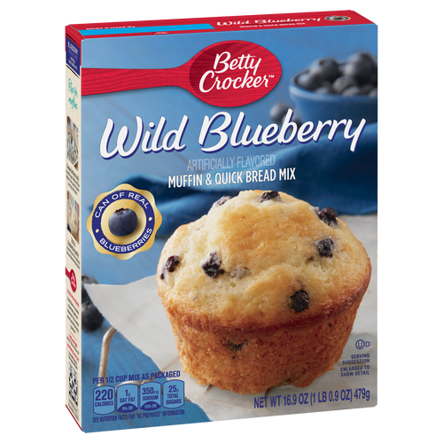 Betty Crocker Wild Blueberry Muffin and Quick Bread Mix 479g - Sweet ...