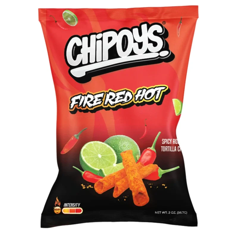 Chipoys Chili Rolled Tortilla Chips 2oz/57g