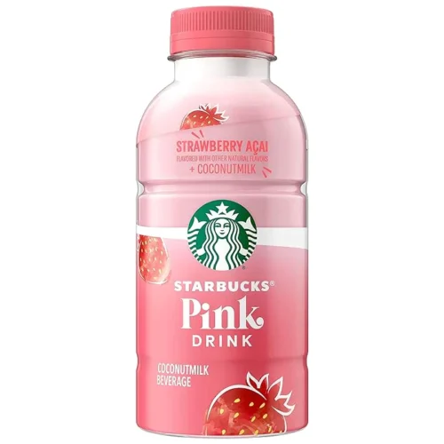 tarbucks Pink Drink, Strawberry Acai with Coconut Milk