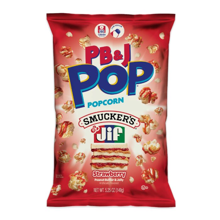 Candy Pop Peanut Butter & Jelly Strawberry Popcorn