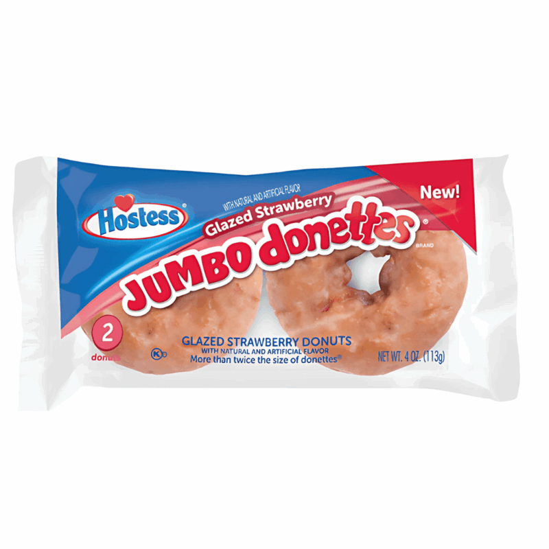Hostess Jumbo Donettes Glazed Strawberry Flavour